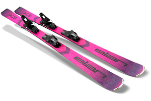 Narty damskie zjazdowe slalomowe Elan Race ACE Speed Magic Pro o dugoci 142 cm z wizaniami EL 9.0 na pycie Power Shift